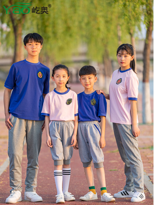 屹奧2019小、初、高夏季校服新款運動套裝